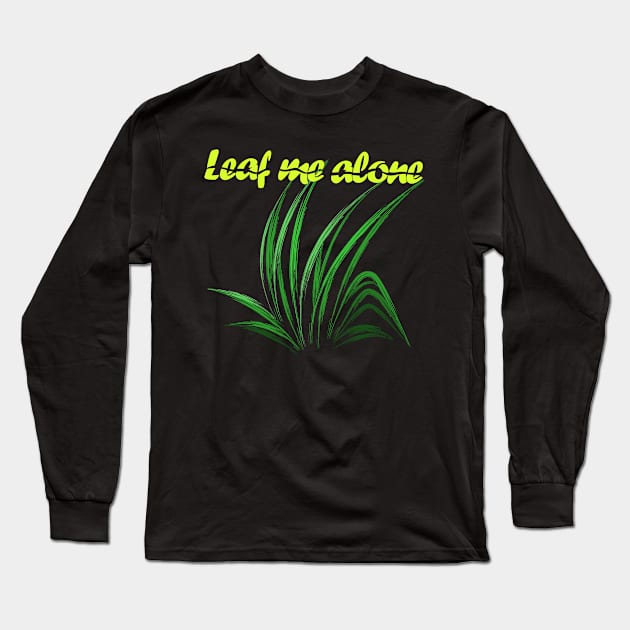 Nature-Inspired design: "Leaf me alone" Long Sleeve T-Shirt by Lighttera